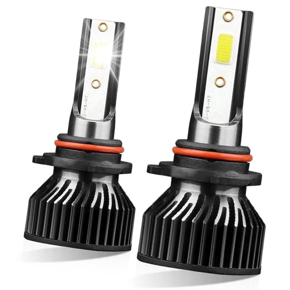 ROADSUN 9005 LED Headlight Bulbs, 6500K Cool White 30000LM, Pack of 2, for High Beam, 1:1 Mini Size