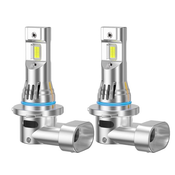 ROADSUN 9006 HB4 LED Headlight Bulbs, 6000K Cool White, Standard High Beam Low Beam, Plug and Play, Pack of 2, 1:1 Mini Size