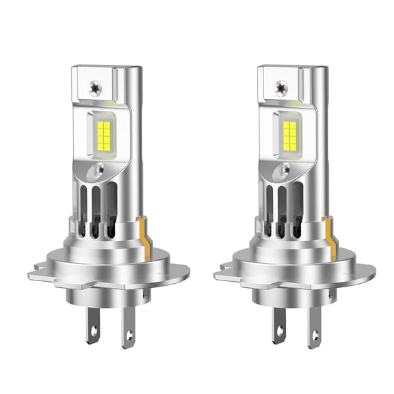 ROADSUN H7 LED Headlight Bulbs, 6000K Cool White, Standard High Beam Low Beam, Plug and Play, Pack of 2, 1:1 Mini Size