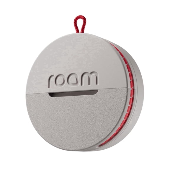 ROAM Smart Tracker  Find Keys, Bags & Luggage | Loud Ring, Waterproof, No Subscription | Apple Find My, Android | Airline-Sharing | 1-Pack, Grey