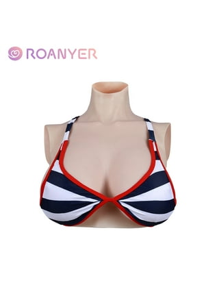Roanyer Silicone D Cup Fake Boobs Realistic Breast Form