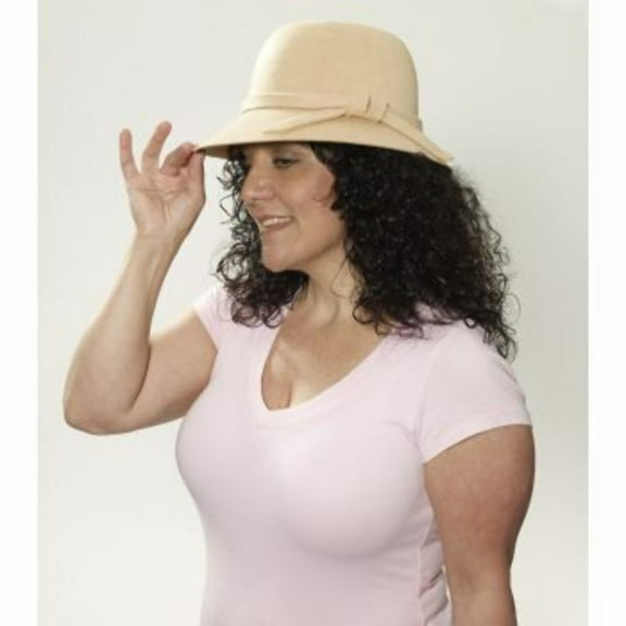 ROAR 20S BEIGE FLAPPER HAT