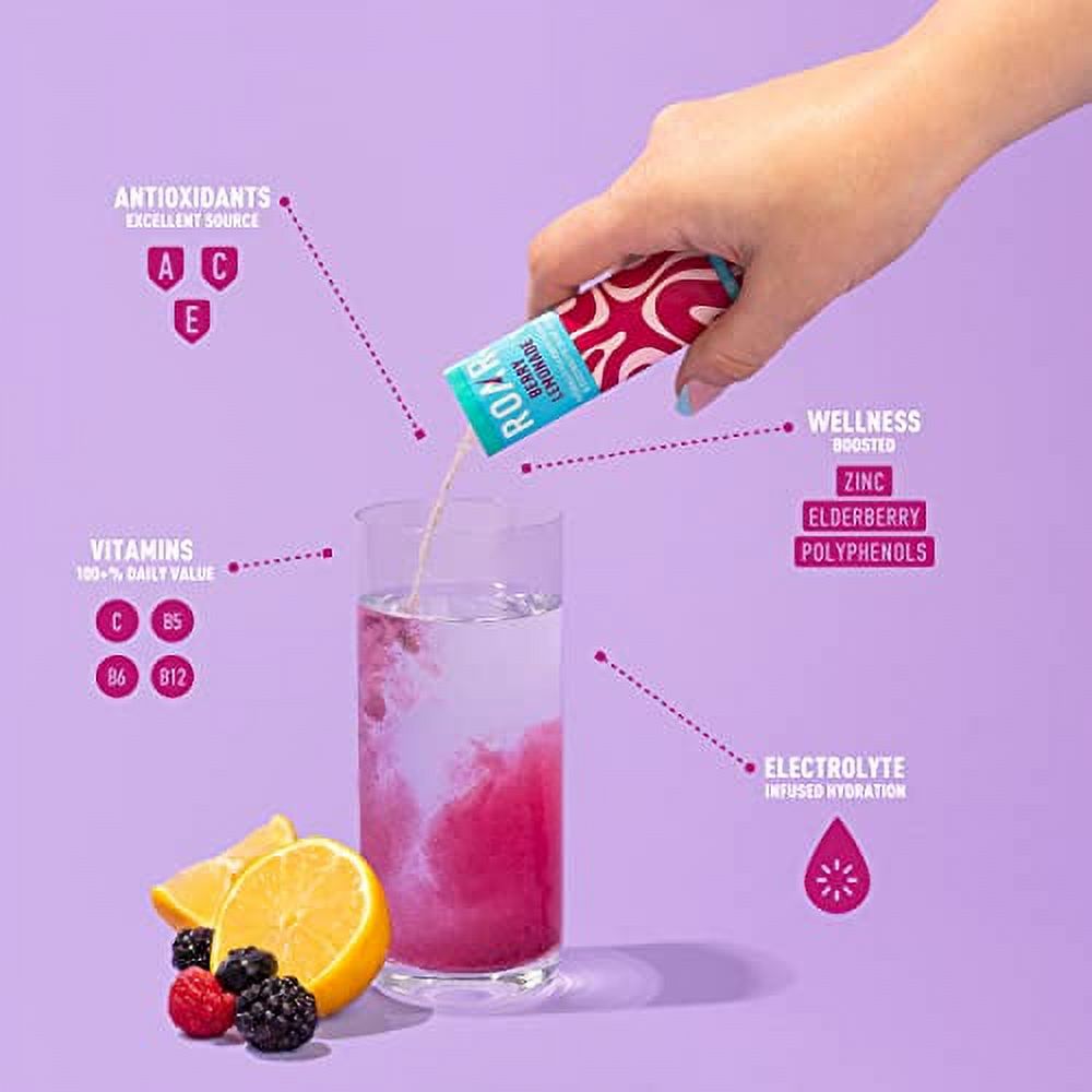 ROAR Plus Powder Variety Pack Vitamin & Electrolyte Drink Mix 12
