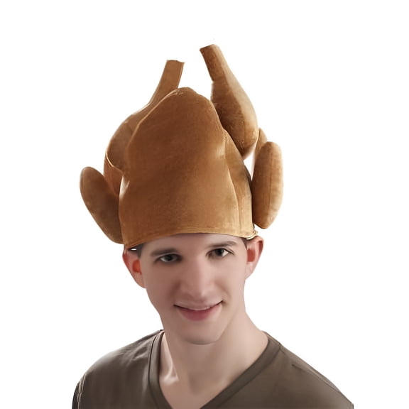ROASTED TURKEY HAT W/MOVING LEGS
