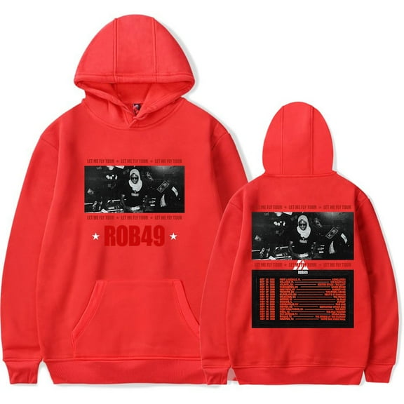 ROB49 Merch Let me fly Tour 2025 Hoodies Women Men Long sleeve Fashion Casual Hooded Sweatshirts