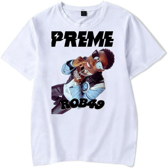 ROB49 Merch Print T-Shirt Women Men Casual Fashion Short Sleeve Tee Streetwear