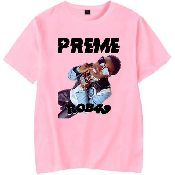 ROB49 Merch Print T-Shirt Women Men Casual Fashion Short Sleeve Tee Streetwear