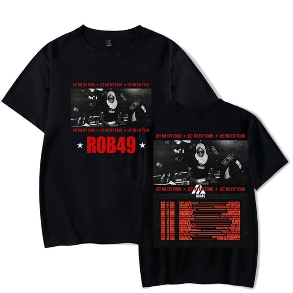 ROB49 Merch T-shirt Summer Unisex Short-sleeved Fashion Y2K Casual Stylish Design Tee