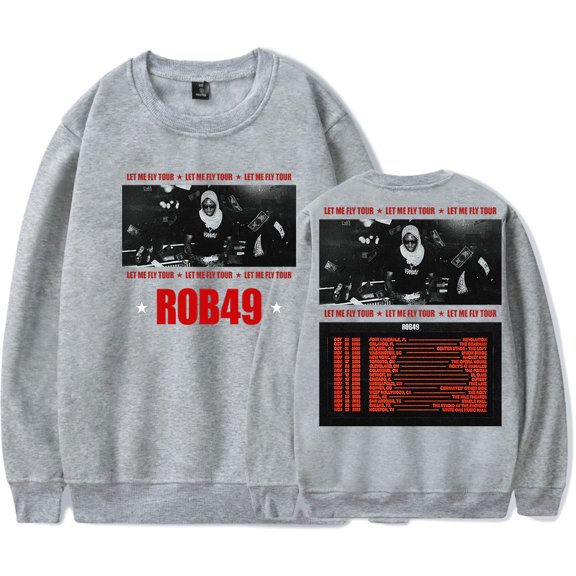 ROB49 Pic Crewneck Sweatshirt Man/Woman Hip Hop Hoodies Fans Sweatshirts