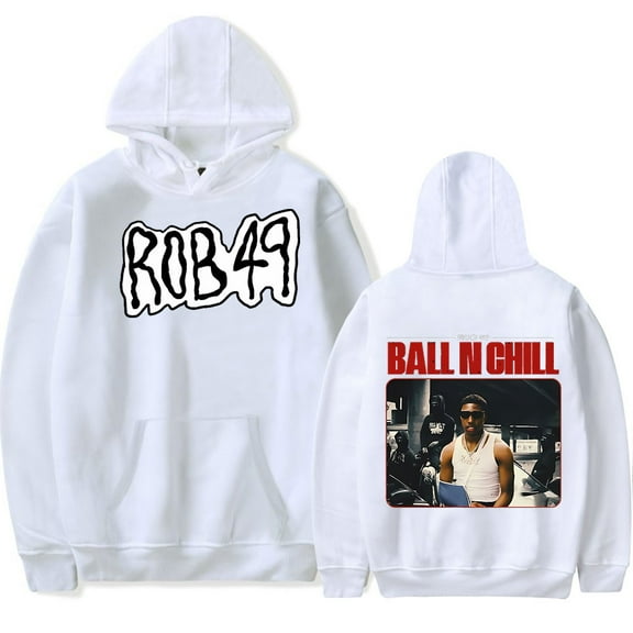 ROB49 Rapper Ball N Chill Album Hoodies Merch Popular Graphics Unisex Trendy Casual Streetwear