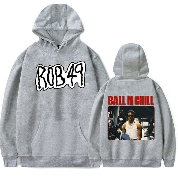 ROB49 Rapper Ball N Chill Album Hoodies Merch Popular Graphics Unisex Trendy Casual Streetwear