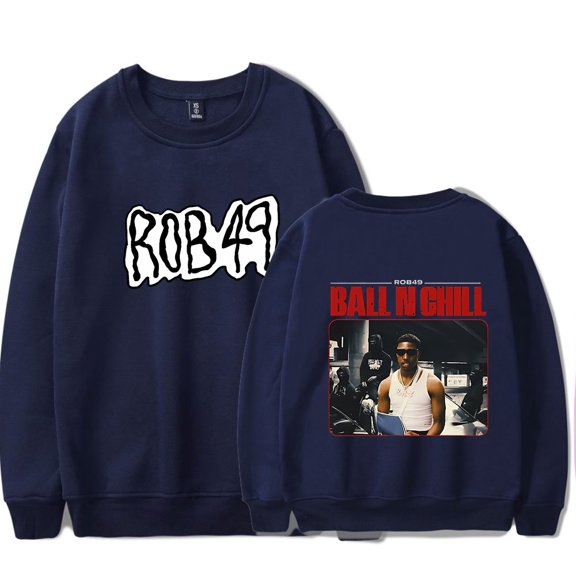 ROB49 Rapper Ball N Chill Album crew neck sweatshirt Merch Women Men Long sleeve Fashion Casual Hooded Sweatshirts