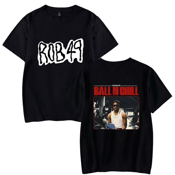 ROB49 Tee Shirt Man/Woman Crewneck Short Sleeved Summer Casual Tshirt
