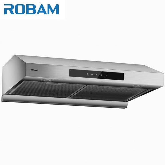 ROBAM 30-Inch Under Cabinet Range Hood U21HS, 900 CFM Powerful, Dual BLDC Motor, 3-Speed Touch Control, 3-Way Ducted Venting, Dishwasher-Safe Filters, LED Lights, 304 Stainless Steel Kitchen Vent