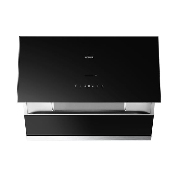 ROBAM Under Cabinet or Wall Mount Kitchen Range Hood 30" R-Max3 Black, 1200CFM Auto-Adjust Speed Control with LED Lights Vent Hood, Fingerprint Resistance and R-Link Tech