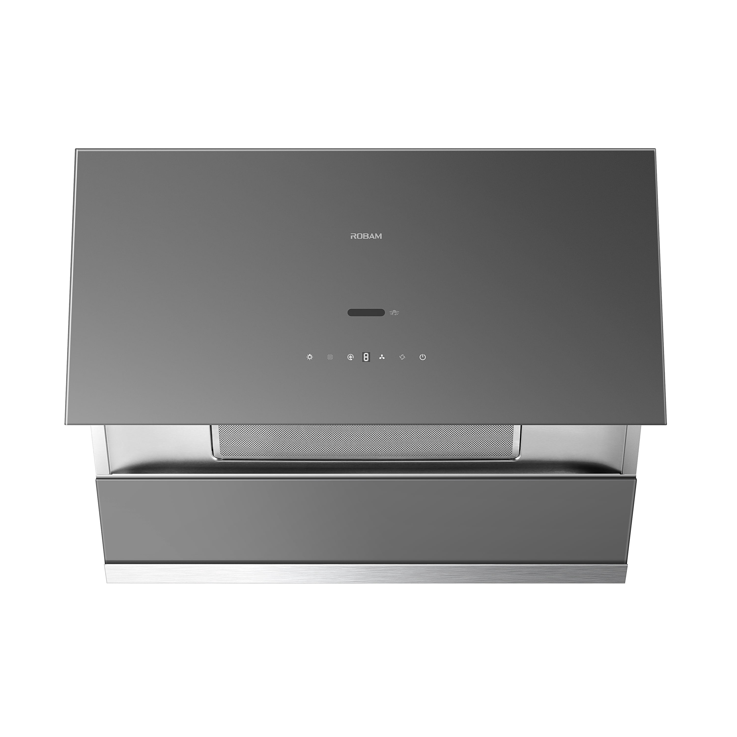 ROBAM Under Cabinet or Wall Mount Kitchen Range Hood 30" R-Max3 Grey, 1200CFM Auto-Adjust Speed Control with LED Lights Vent Hood, Fingerprint Resistance and R-Link Tech