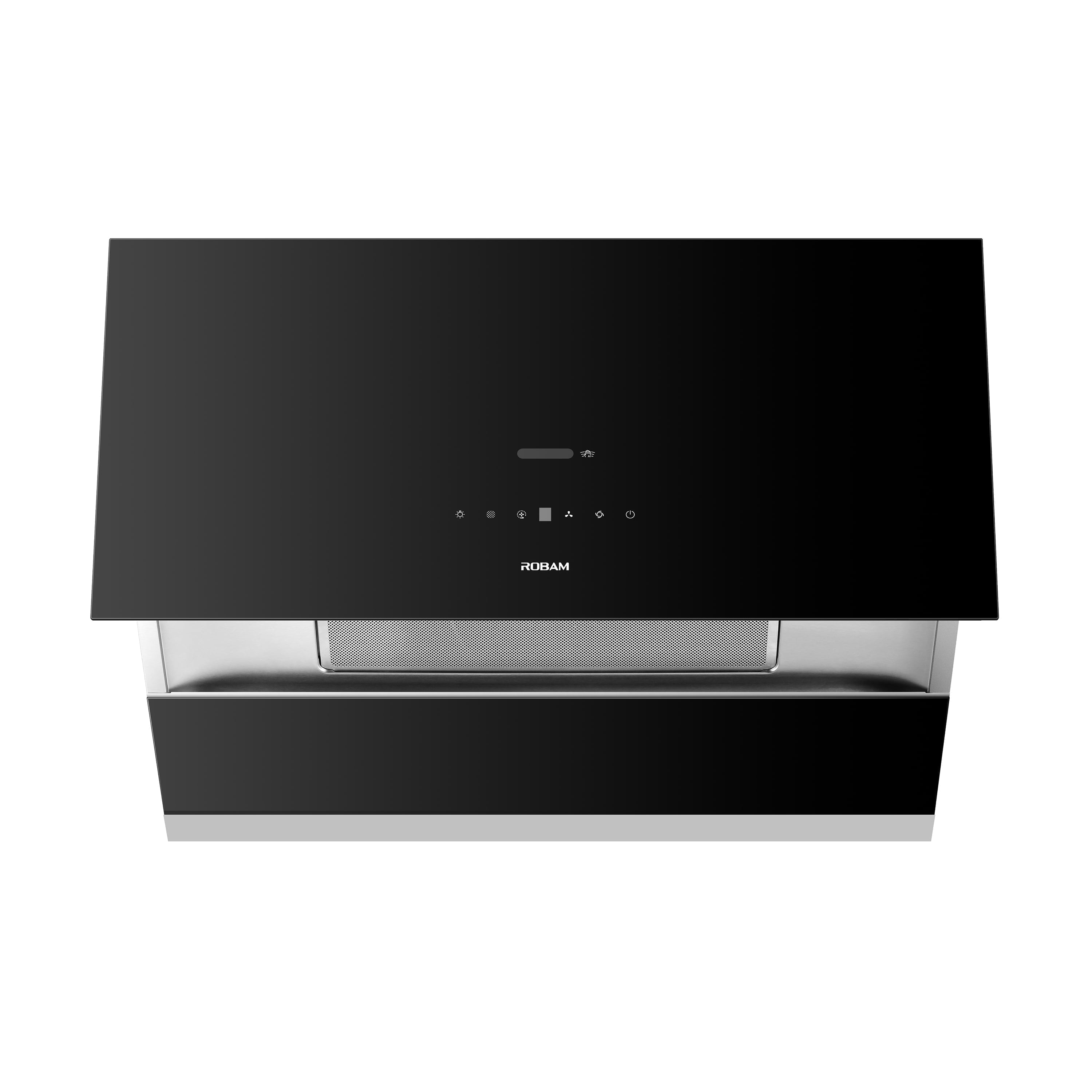 ROBAM Under Cabinet or Wall Mount Kitchen Range Hood 36" R-Max3 Black, 1400CFM Auto-Adjust Speed Control with LED Lights Vent Hood, Fingerprint Resistance and R-Link Tech