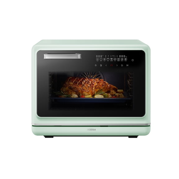 ROBAM R-Box Pro Countertop Combi Steam Oven Green, 1.2 cu. ft. Air Fryer Toaster Oven with EXP, 86-446F Precision, 32 Presets