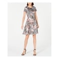 thumbnail image 1 of ROBBIE BEE $79 Womens New Black Floral Fit + Flare Dress PM Petites B+B, 1 of 4