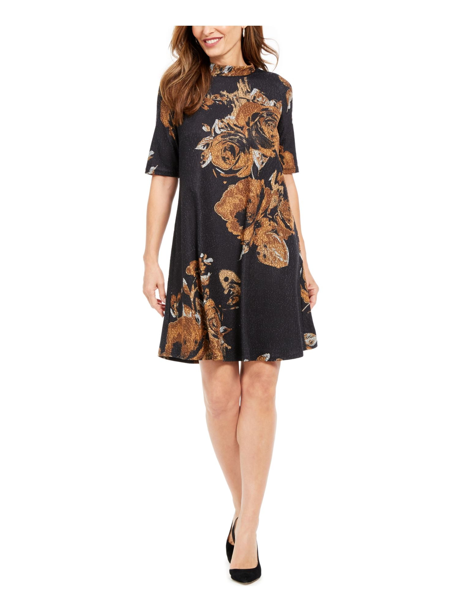 Robbie bee short sleeve floral fit & flare dress sale