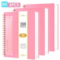 Pvc Material Notebook Robcurse 3 Pack B5 Spiral Journal Notebook, 300 Pages College Ruled ...