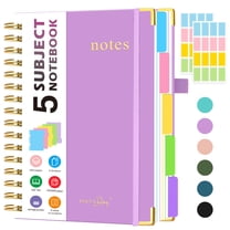 College Rule Paper Pattern ROBCURSE A4 Spiral Journal Notebook, 8.5