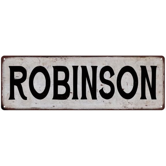 ROBINSON Vintage Look Gift Rustic Chic Metal Sign 6x18 206180036834