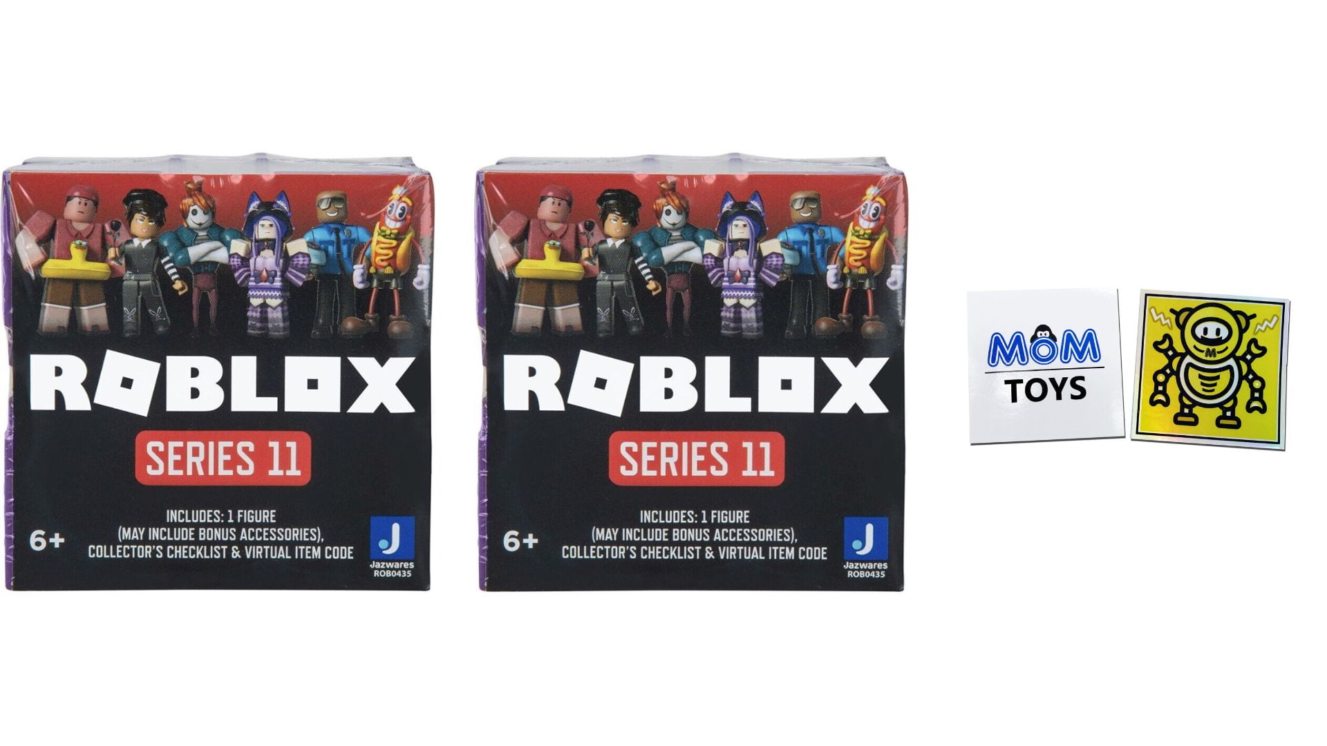  Roblox Action Collection - Series 11 Mystery Action Figure  Collect All 24! (Includes Exclusive Virtual Item) (2 Pack) : Toys & Games