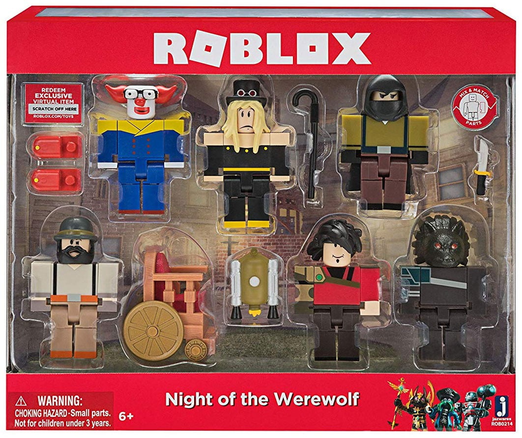  Roblox Action Collection - Night of the Werewolf Six Figure  Pack [Includes Exclusive Virtual Item] : Toys & Games