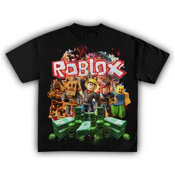 ROBLOX Vintage Gaming Gamer Graphic Tee Unisex Short Sleeve Shirt S-5XL