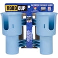 thumbnail image 1 of ROBOCUP Clamp On Cup Holder for Boat, Fishing Rod Holder & Drink Caddy, Portable Dual Holder for Golf Cart, 1 of 7