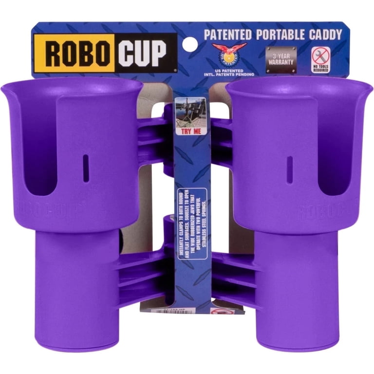 RoboCup Dual-Cup Portable Caddy (Purple, EZ-Spring) RoboCup Dual-Cup Portable Caddy (Purple, EZ-Spring)