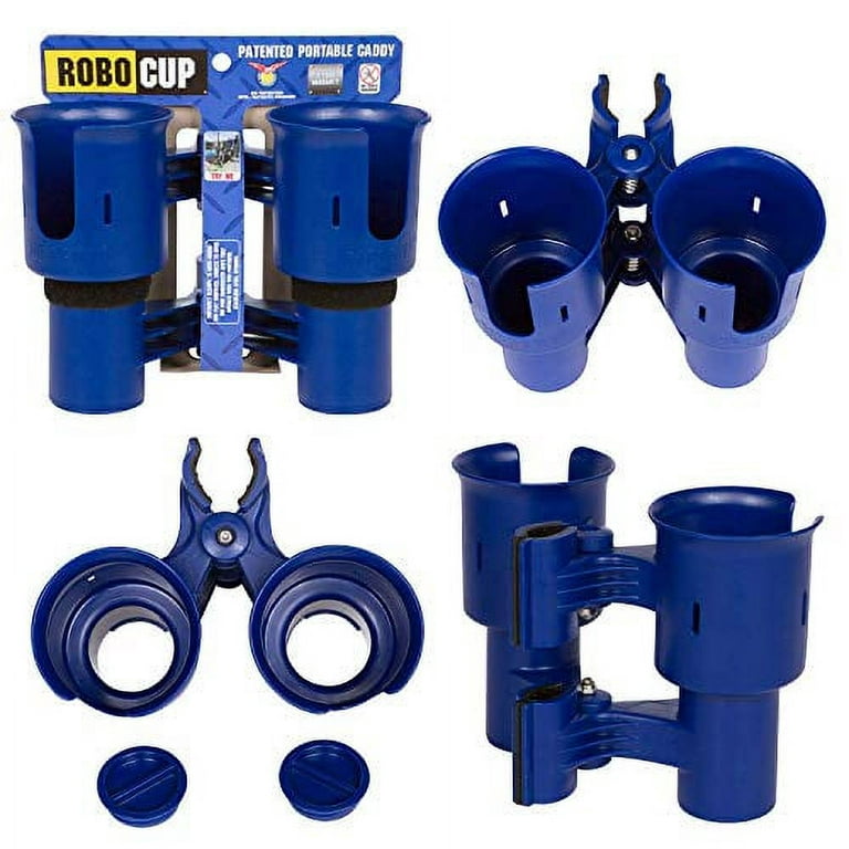 ROBOCUP, Navy, Upgraded Version, Best Cup Holder for Drinks, Fishing  Rod/Pole, Boat, Beach Chair, Golf Cart, Wheelchair, Walker, Drum Sticks
