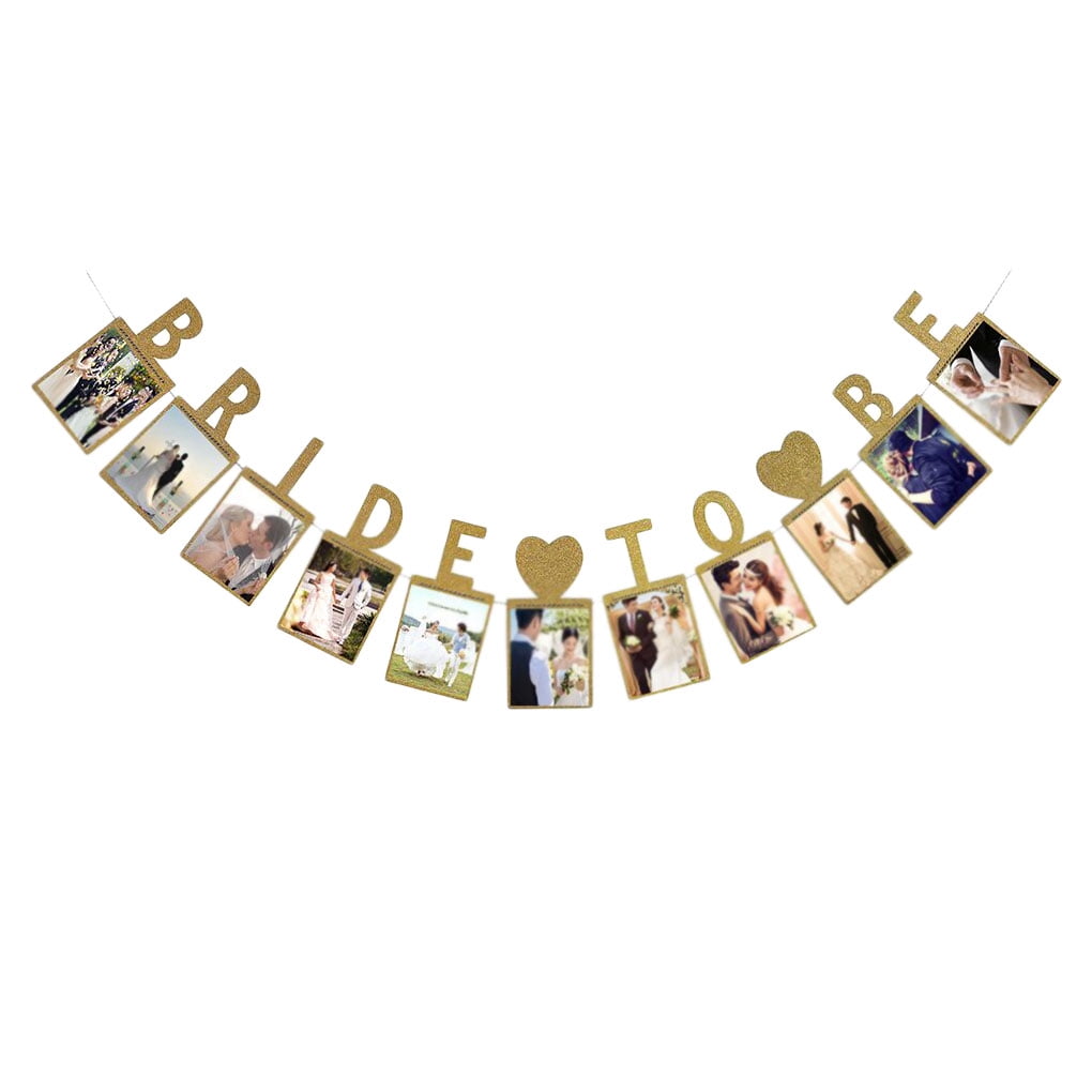 ROBOT-GXG Bridal to Be Photo Frame Banner Bachelorette Party Hen Night Wedding Decorations Bridal Shower Bunting