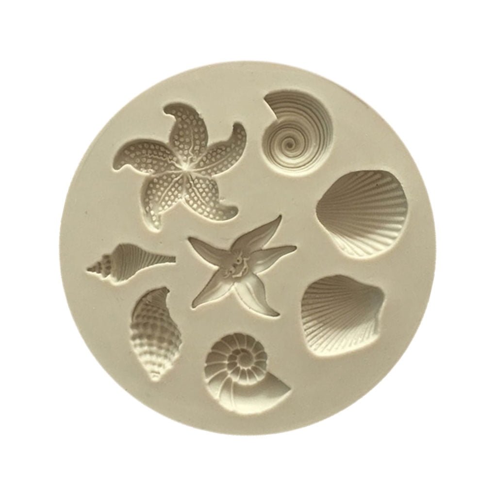 ROBOT-GXG DIYOO Baking Mold - DIYOO Candy Mold - 3D Cute Seashell Shaped Mini Candy DIYOO Mold Cake Fondant Mold DIYOO Bakeware Mold for Cake Cookie Chocolate Jelly Dessert Mold