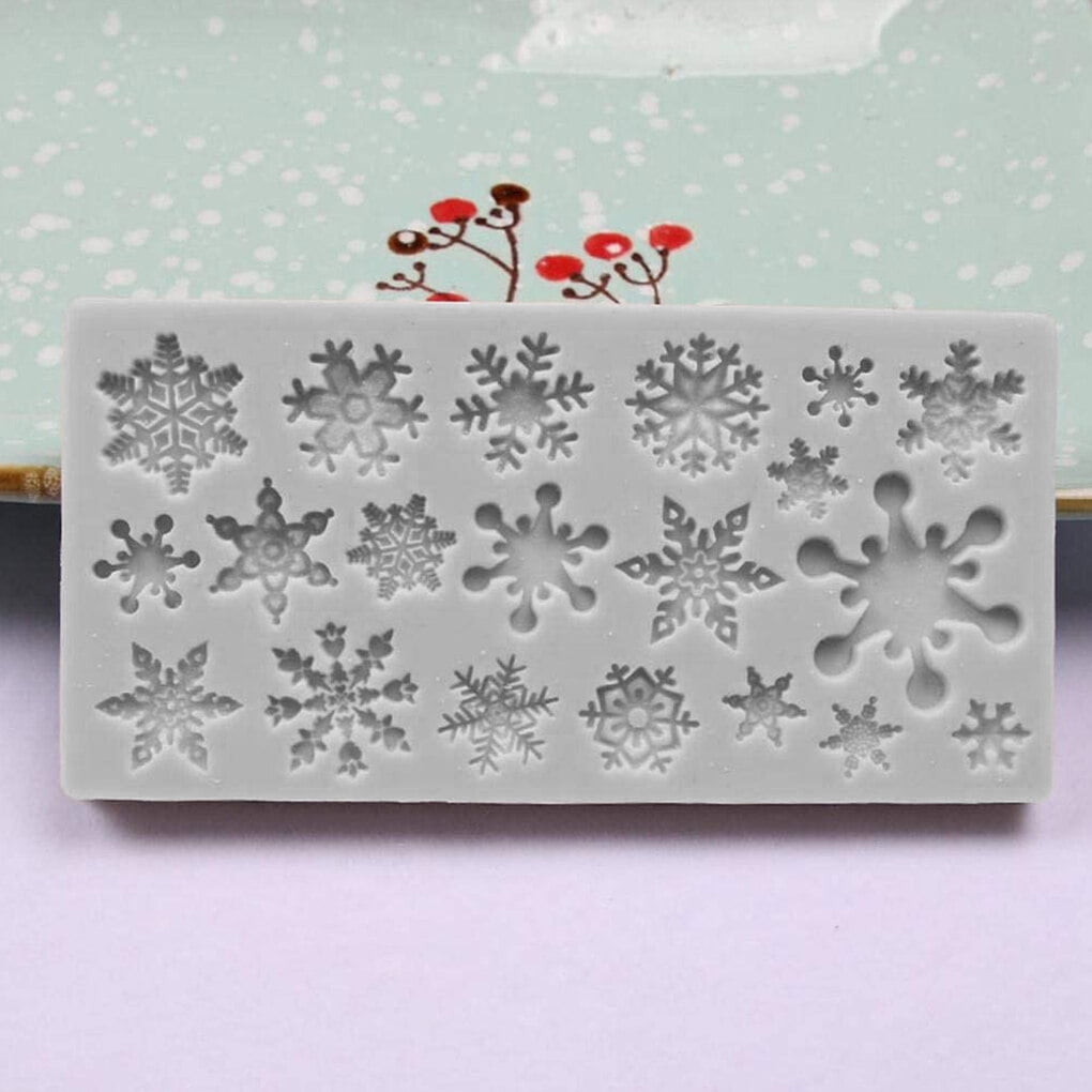  Snowflake Molds Silicone, Snowflake Soap Mold, Snowflake  Fondant Mold Casting Mold for Holiday Craft Supplies for Christmas  Thanksgiving New Year Birthday Jeciy-us