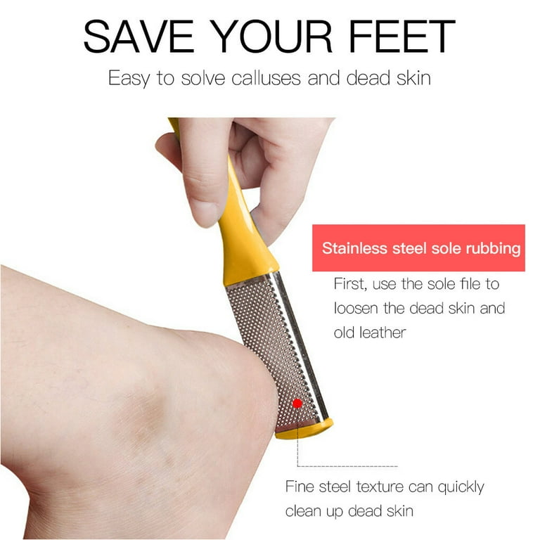 Foot File Scraper Callus Remover Feet Professional Steel Pedicure