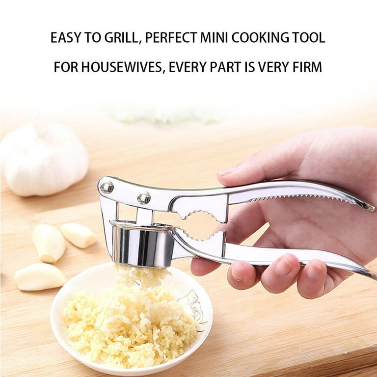 Manual Garlic Press And Crusher, Stainless Steel Garlic Mincer, Kitchen Vegetable  Chopper, Onion Slicer