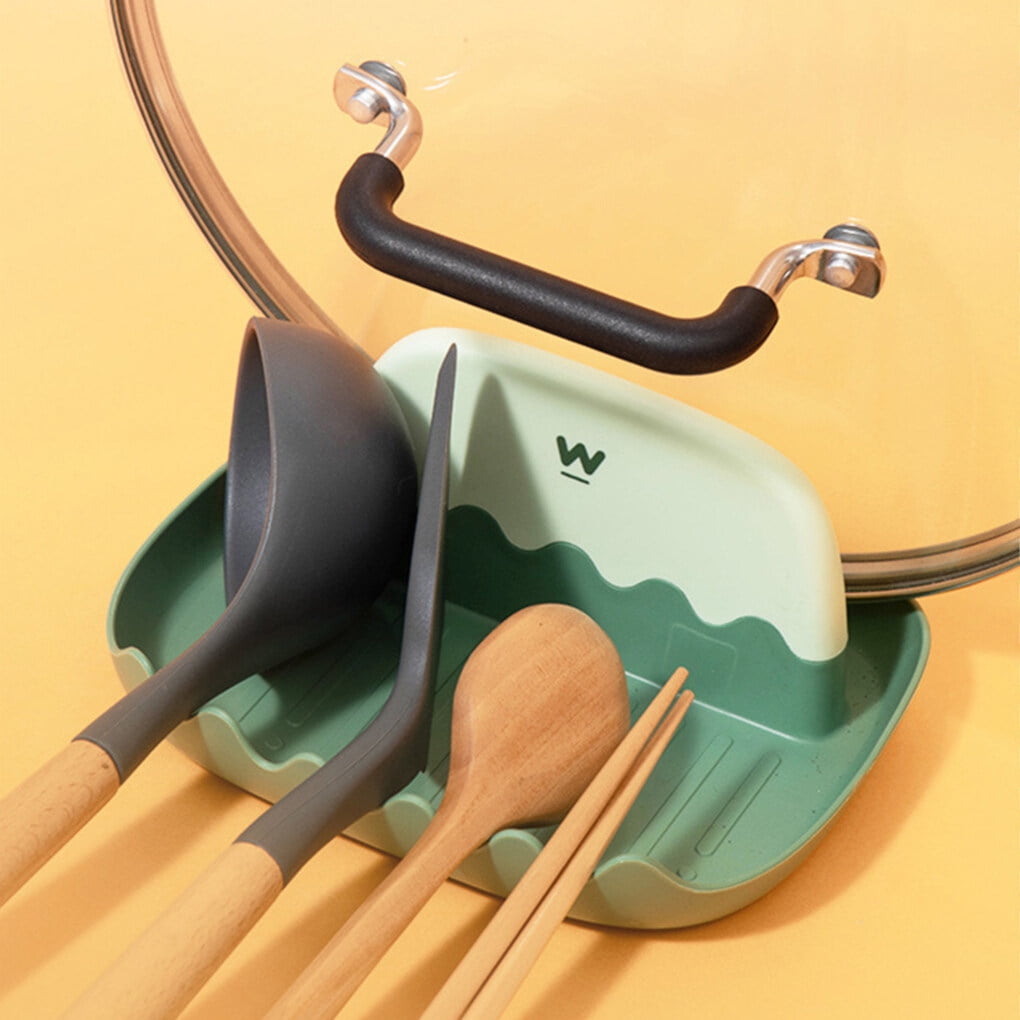 ROBOTGXG Spoon Rest for Kitchen Kitchen Utensil Rest for Countertop