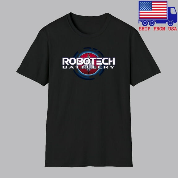 ROBOTECH BATTLECRY Men's Black T-shirt Size S-5XL