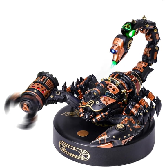 ROBOTIME Mechanical Plastic Model to Build,Emperor Scorpion Model Kit,123 Pieces 3D Puzzle