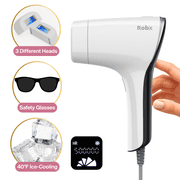 Robx A05 Ice-Cooling IPL Hair Removal Device for Face, Body, and Bikini Line - White