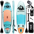 thumbnail image 1 of ROC Outdoors Inflatable 10ft 6in Stand Up Paddle Board with Kayak Seat & Kayak Paddle Attachment, 1 of 4