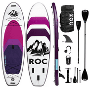 ROC Outdoors Inflatable Stand Up Paddle Boards 10 ft 6 in with Premium SUP Paddle Board Accessories