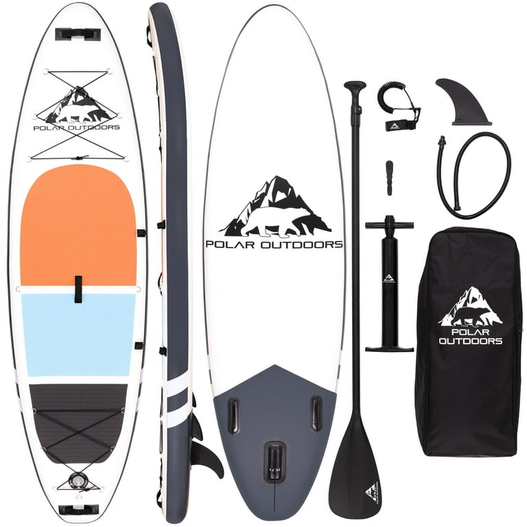RoC Outdoors Polar Series, 10ft Inflatable Paddle Board, Pump
