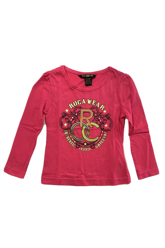 GIRLS TOP - TWISTER SZ 3T PINK - TEE SHIRT LONG SLEEVE