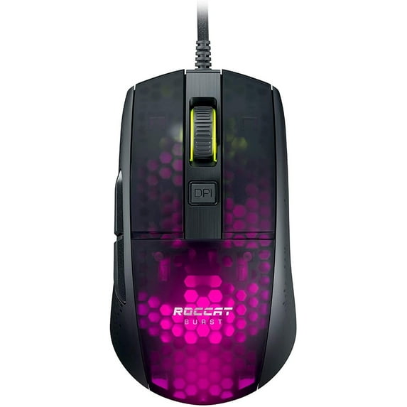 ROCCAT® Burst Pro Lightweight Optical Gaming Mouse with 16K DPI Optical Owl-Eye Sensor and Switches