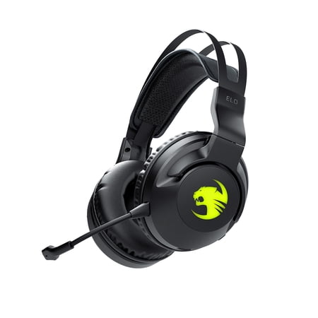 ROCCAT® Elo 7.1 Air Wireless Surround Sound PC Gaming Headset with 24hr Battery Life and AIMO RGB