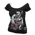 thumbnail image 1 of ROCK ANGEL - 2in1 White Ripped Top Black, 1 of 2