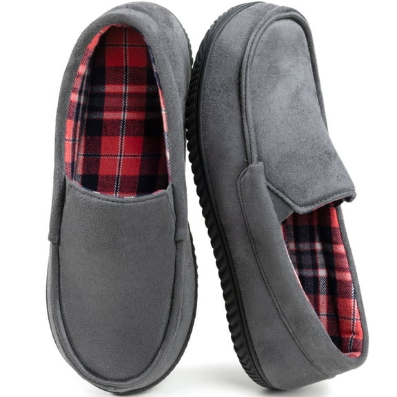 RockDove Men's Moccasin Slippers with Flannel Lining